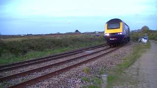 HST heads for Penzance at Gwinear Rd 21417 [upl. by Bryner]