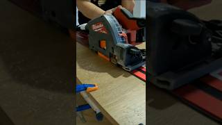 cleancut milwaukee tracksaw m18 gopro shorts cmt [upl. by Parhe]