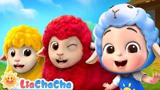 Baa Baa Colorful Sheep  Learn Colors Song  Kids Songs amp Nursery Rhymes  LiaChaCha [upl. by Eilliw]