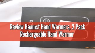 Review Haamst Hand Warmers 2 Pack Rechargeable Hand Warmer 10000mAh Electric Hand Warmer Reusable [upl. by Ailemap]