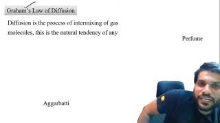 Grahams Law Of Diffusion And Effusion vs Diffusion Class 11 Chemistry By Arvind Arora StateOfMatter [upl. by Mook272]