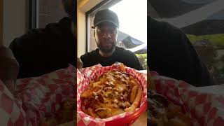 Trying Food At Fuddruckers fastfood cheeseburger onion foodie [upl. by Eidnac]