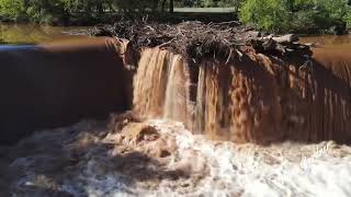 Washita River dam in Carnagie Oklahoma [upl. by Eilahtan642]