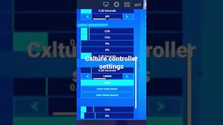 Cxltures controller settings Fortnite shorts cxltures cxlturessettings season2 [upl. by Teeniv]