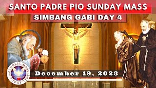 Simbang Gabi Day 4 Mass Today Live at Santo Padre Pio National Shrine  Batangas 19 Dec 2023 [upl. by Llibyc]