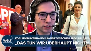 BRANDENBURG quotDiplomatische Lösung im UkraineKonfliktquot SPD für Friedensansatz nach BSWGesprächen [upl. by Mairb]