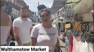 London Walk through Walthamstow Market on a Saturday afternoon [upl. by Ross597]