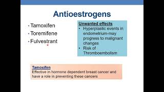 ANTI CANCER DRUGS PART 6 HORMONAL ANTI CANCER DRUGS [upl. by Hsiri]