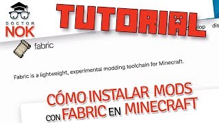 Tutorial Minecraft Cómo instalar mods con Fabric en Minecraft funciona en Minecraft 118 [upl. by Aicekan480]