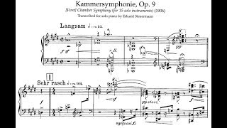 Schoenberg Chamber Symphony No1 Op9 Piano Solo Version [upl. by Ormiston]