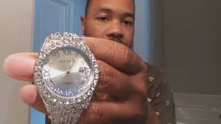 2499 FAKE ICED OUT PINTIME WATCH REVIEW [upl. by Oelak553]