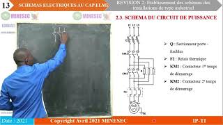 IPTI SCHEMA ELECTRIQUE 4ème Année ELME Révision Phase 2 Etablis schéma [upl. by Rheba]