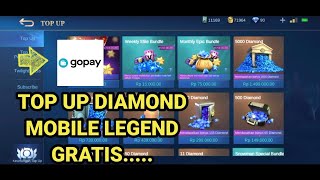 TOP UP DIAMOND MOBILE LEGENDS  DAPAT CASHBACK 20RB PAKAI GOPAY [upl. by Streeto418]