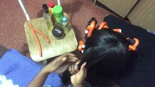 How to curl your hairwig with bendy rollers [upl. by Norod201]