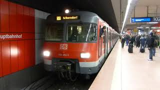 SBahn Stuttgart  Züge der BR420 und BR423 im Stuttgart Hbf [upl. by Clea]