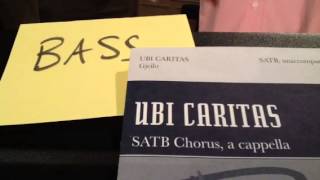 Ubi Caritas  Bass pt [upl. by Cullen]