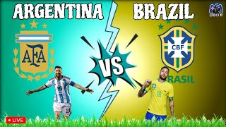 ব্রাজিল এবং আর্জেন্টিনা সরাসরি চলুন দেখে আসি Brazil vs Argentina live football match FIFA [upl. by Atikkin]