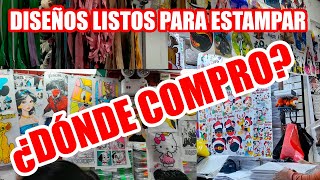 ❓¿Dónde COMPRAR DISEÑOS para ESTAMPAR por unidad SERIGRAFIA  SUBLIMACIÓN  VINIL TEXTIL [upl. by Amri]