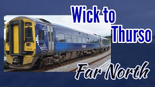 Wick to Thurso  FULL JOURNEY  ScotRail 158 Express Sprinter Far North Line [upl. by Yemerej]