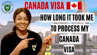 CANADA VISA How long it took me to get my school and visa application approved [upl. by Takakura]