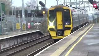 Severn Tunnel Junction train station train going to Cardiff Central [upl. by Joyan]