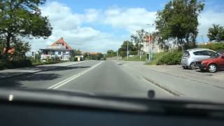 Køretur fra syd for Ebeltoft gennem byen til Strandhøjen 8 Egsmark Strand Ebeltoft [upl. by Yorgos]