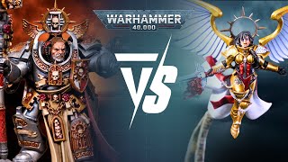 Grey Knights Vs Adepta Sororitas 2000pts Warhammer 40K Battle Report [upl. by Esdnyl]