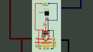 Voltage regulator circuit input 50v output 3v45v😱😱😱😯🥲😯😱😱😱😲😲😲shortsfeed viralvideodiy trending😱 [upl. by Azalea449]