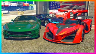 GTA 5 DLC ULTIMATE NEW UNRELEASED SUPER CAR CUSTOMIZATION  GROTTI X80 PROTO PFISTER 811 amp SEVEN70 [upl. by Raquel]