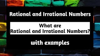 Rational and Irrational Numbers  with Examples  Terminating  Non Terminating  Pythagoras Math [upl. by Aikmat]