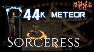 44k Meteor Fire Sorceress  Diablo 2  Xtimus [upl. by Lohner]