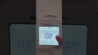 Honeywell thermostat t6 pro heatpump and propane furnace settings [upl. by Nahsad]