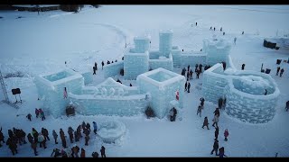 Saranac Lake Winter Carnival 2020  Ice Palace [upl. by Minette]