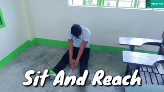 Sit and Reach Physical Fitness Test Tagalog Explanation [upl. by Ayikahs]