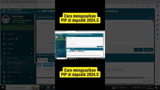 CARA MENGUSULKAN PIP DI DAPODIK 2024C tutorial dapodik2024 [upl. by Rosol]