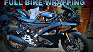 R15  Full Wrapping  Modification  PATNA ZOOM BIKERS [upl. by Urbai328]