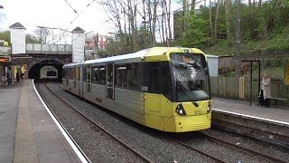 Manchester Metrolink  Heaton Park Stop [upl. by Alliuqal]