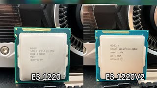 Xeon E3 1220 vs E3 1220V2  GTX1070 test [upl. by Noslien]