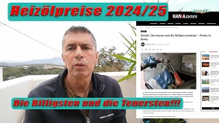 Aktuelle Heizölpreise für Kreta 2024  Die Billigsten und die Teuersten KretaCrete 2024 [upl. by Ahterod]