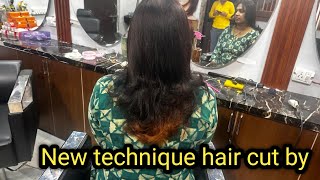 how to cut long layers on hair at home  step cutting for girls  how to trim long hair for women [upl. by Attegroeg]