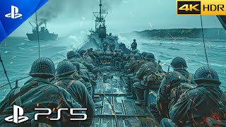 PS5 DDAY  Omaha Beach 1944  Realistic ULTRA Graphics Gameplay 4K 60FPS HDR Call of Duty [upl. by Neumann]