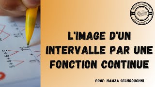 limage dun intervalle par une fonction continue [upl. by Hooge]