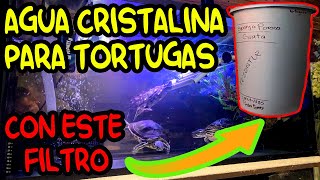 FILTRO PARA TORTUGAS CASERO 🐢❤️ COMO TENER AGUA CRISTALINA │ FILTRO DE CUBETA [upl. by Graniah]