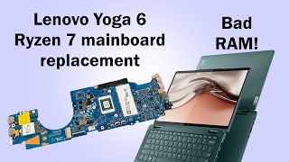 Lenovo Yoga 6 mainboard replacement caused by bad RAM [upl. by Melita]