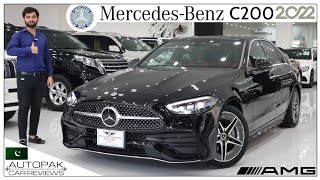 Mercedes C200 AMG 2022 Newest C Class  Detailed Review with Price [upl. by Tenaej]