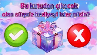 Bu Kutudan Çıkacak Olan Hediyeyi İster misin ❓Hediyeni Seç 😍Evet mi Hayır mı ❓kutuseç [upl. by Proudlove]