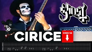 【GHOST】 Cirice  cover by Masuka  LESSON  GUITAR TAB [upl. by Ahsram]