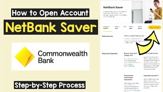 Open Commonwealth NetBank Saver Account  Register CommBank NetBank Saver Savings Account  Open Ac [upl. by Winchester]