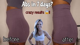 Abs in 7 days I tried CAROLINE GIRVANs ab workout [upl. by Petrine]