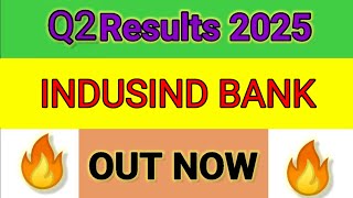 INDUSIND BANK Q2 results 2025  INDUSIND BANK results today  INDUSIND BANK Share News FolioFN [upl. by Vic]